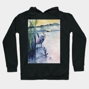 Blue heron Hoodie